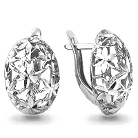 Ohrringe Silber 925 mit Rhodium-Beschichtung