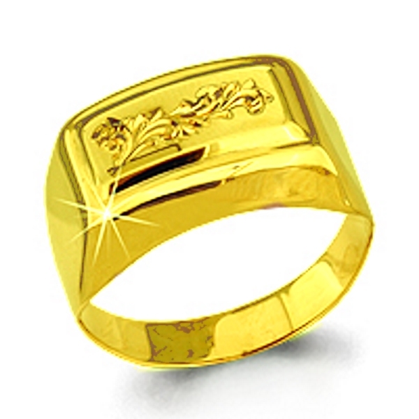Ring Herrenring Gelbgold 585(14K) Ringgrösse: 21,0 mm