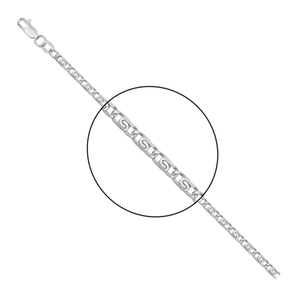 Halskette Lumakinakette Silber 925 B: ca. 2,43 mm L: 45-70 cm
